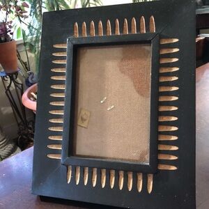 - Etched Black Wood Frame. 4x6